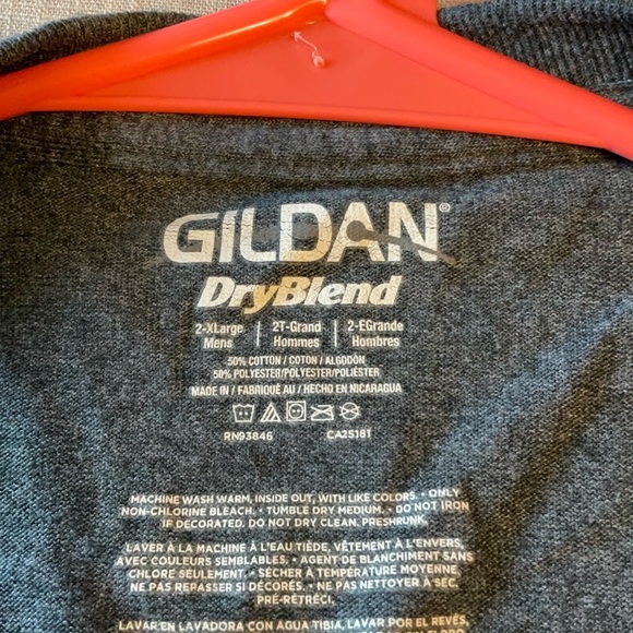 Gildan DryBlend Charcoal T-Shirt - Picture 3 of 4